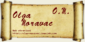 Olga Moravac vizit kartica